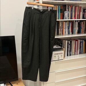 TOAST plaid wide leg trousers